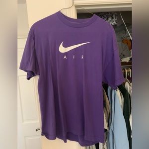 Nike vintage purple oversized t shirt